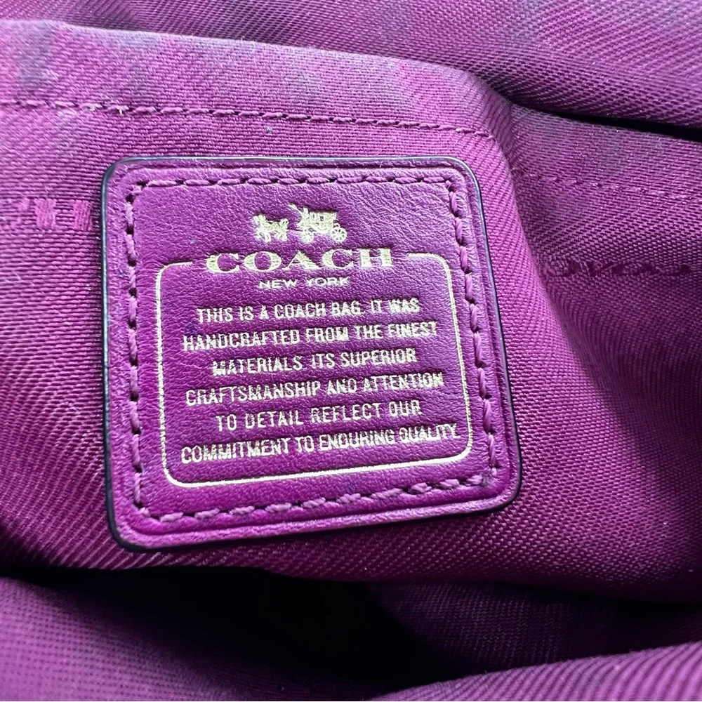 COACH Journal Crossbody In Colorblock Exotic Embossed Leather EUC - Picture 12 of 16